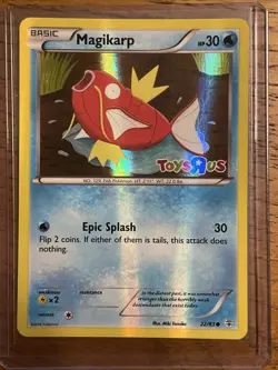 TOYS R US Pokemon Magikarp Promo 022/083 Holo Rare 30 HP English Card - Image 1