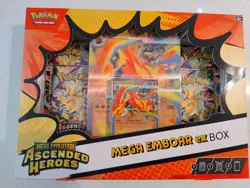 Pokemon Mega Emboar Ex Box Ascended Heroes New And Sealed - Image 1