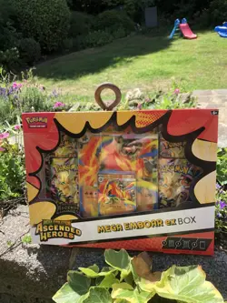 Pokemon TCG | Ascended Heroes | Mega Emboar EX - Collection Box - New & Sealed - Image 1