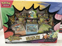 Pokemon Ascended Heroes Pin Collection & Mega Emboar Ex Box Sealed - Image 5