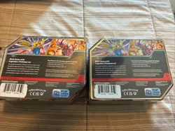 Pokemon TCG Slashing Legends Tin Box Set Lot Of 2 Zacian Ex New Sealed Unopened - Image 2