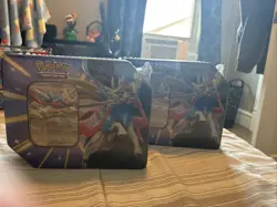Pokemon TCG Slashing Legends Tin Box Set Lot Of 2 Zacian Ex New Sealed Unopened - Image 3