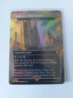 Osgiliath Fallen Capital Kor Haven X1 MTG Lord of the Rings Foil Borderless NM - Image 1