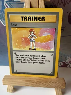 Pokemon TCG Lass Trainer Card Base Set, Unlimited Rare, 75/102 - Image 1