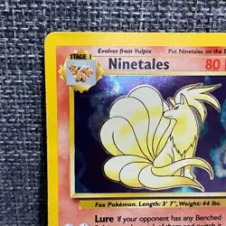 Ninetales 12/102 Base Set Unlimited Pokemon Holo Rare (HP) - Image 2
