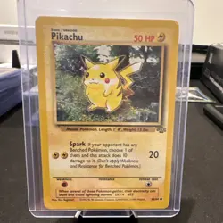 Wizards of the Coast Pokemon TCG Pikachu 60/64 Base Set Unlimited Eng 50 HP 1999 - Image 1