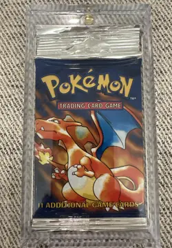 Pokemon Base Set Unlimited Booster Pack Charizard Artwork Factory Sealed 742818061582 - Image 3