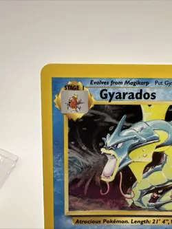 1999 Pokemon GYARADOS #6/102 Base Set Unlimited Galaxy Star Holo Rare English - Image 2