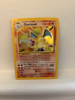 Pokemon TCG Charizard 4/102 Base Set Holo Unlimited 1999 English 120HP - Image 1
