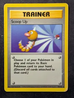 Scoop Up - 78/102 Rare Unlimited Edition - Base Set (Pokemon) MP - Image 1