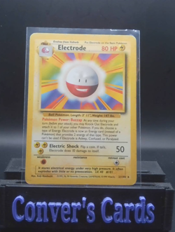 Pokemon TCG Base Set (Unlimited) Electrode 21/102 Rare MP (171) - Image 1