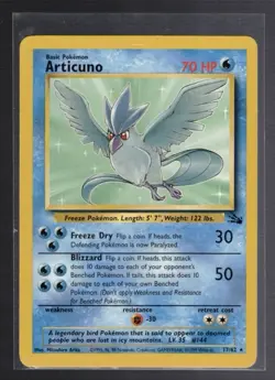 Articuno 17/62 - Non Holo Rare Fossil Set WOTC Pokemon Card - NM - Image 5