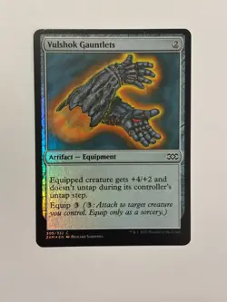 Vulshok Gauntlets Double Masters Foil Magic the Gathering Card - Image 1