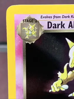 Pokemon TCG 1st Edition Dark Alakazam 1/82 Team Rocket Holo Rare VTG WOTC NM/NM- - Image 2
