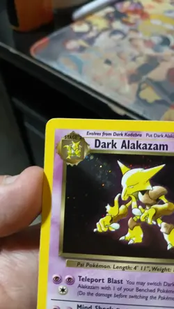 Dark Alakazam - 1/82 - Pokemon Team Rocket Unlimited Holo Rare Card WOTC LP + NM - Image 4
