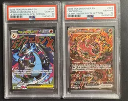 PSA 10 SEQUENTIAL Mega Charizard X EX & Oricorio EX MEP 023 024 Promo Pokemon - Image 1