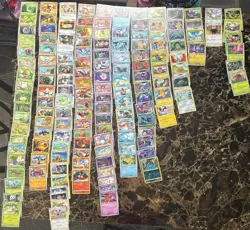 Pokemon TCG 132 Common Card Lot Bulk Collection Deck Builder Kids Mixed Cards - Image 1