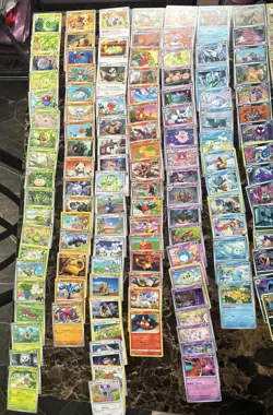 Pokemon TCG 132 Common Card Lot Bulk Collection Deck Builder Kids Mixed Cards - Image 2