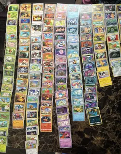 Pokemon TCG 132 Common Card Lot Bulk Collection Deck Builder Kids Mixed Cards - Image 3