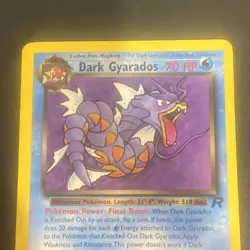 2000 Pokemon TCG Team Rocket Dark Gyarados 25/82 Non Holo Rare WOTC - NM - Image 3
