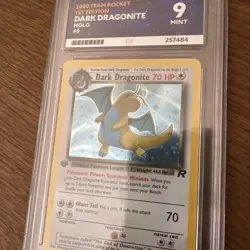 Pokemon Dark Dragonite Holo 1st Edition Team Rocket 5/82 ACE 9 MINT (Low Pop) - Image 2