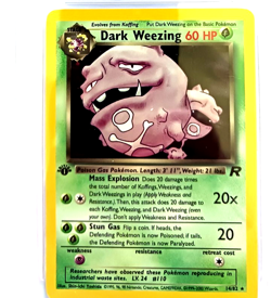 2000 Pokemon Team Rocket 1st Ed Dark Weezing Holo BGS 9 and 1st Ed TR Slowbro - Image 3