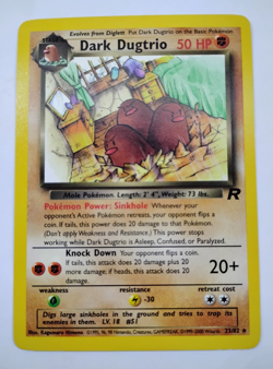 Pokemon Dark Dugtrio 23/82 Non-Holo Rare Team Rocket Set 1999-2000 WOTC NM - Image 1