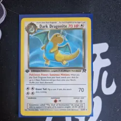 Pokemon card Dark Dragonite first edition Team Rocket 22/82 non-holo - Image 1