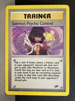 Pokemon Gym Challenge #121/132 Sabrina's Psychic Control LP - Image 1