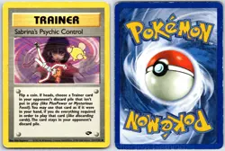 Sabrina's Psychic Control 121/132 Gym Challenge Pokemon Unlimited HP Sugimori - Image 3