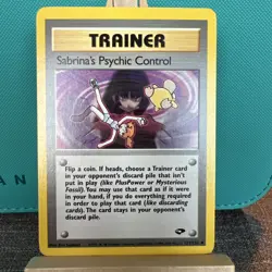 Pokemon TCG Sabrina's Psychic Control Gym Challenge Card 121/132 Regular - Image 1