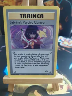 Pokemon TCG Sabrina's Psychic Control Gym Challenge Card 121/132 Regular - Image 1