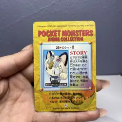 1998 Bandai Pokemon Carddass No.25 Team Rocket Japanese Card - Image 2