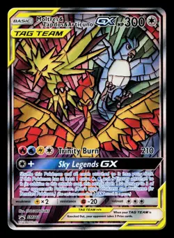 MOLTRES & ZAPDOS & ARTICUNO GX SM210 HOLO PROMO SUN & MOON PROMO POKEMON MP - Image 1