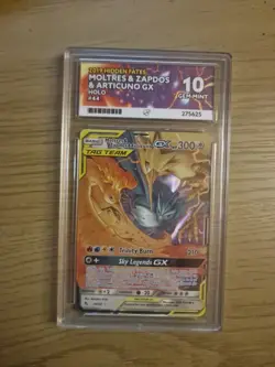 Pokemon TCG Moltres & Zapdos & Articuno GX Hidden Fates Card 44/68 Ace 10 - Image 3