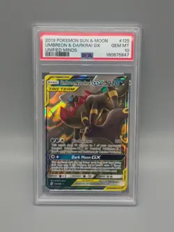 Pokemon 2019 Umbreon & Darkrai GX 125/236 Tag Team Unified Minds GEM MINT PSA 10 - Image 1