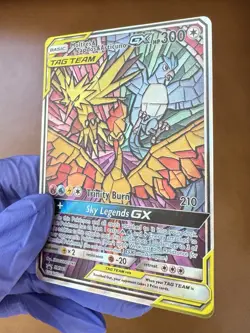 Pokemon TCG Moltres & Zapdos & Articuno GX SM210 Holo Promo - Sun & Moon, NM - Image 3