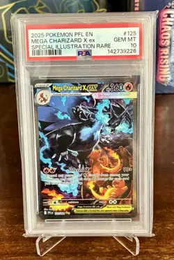PSA 10 2025 Pokemon TCG Mega Charizard X ex 125/094 SIR English - Image 1