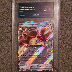 Pokemon TCG Aura Grading 9 Team Rocket's Kangaskhan EX 162/217 Holo EN 2024 - Image 1