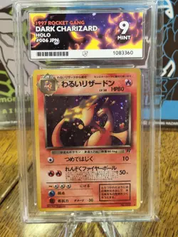 Dark Charizard Holo #006 Rocket Gang ACE 9 Pokemon Card Vintage 1997 Japanese - Image 1
