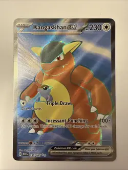 Kangaskhan EX 190/165 Ultra Rare 2023 Pokemon MEW EN 151 Full Art Card NM - Image 1