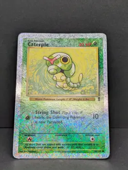 Caterpie 69/110 Legendary Collection Reverse Holo Rare Vintage Pokemon TCG MP - Image 3