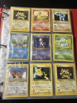 Vintage 1999 Pokemon Binder Collection - Shadowless Mewtwo Holo, WB Set, JP + - Image 1