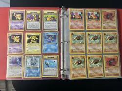 Vintage 1999 Pokemon Binder Collection - Shadowless Mewtwo Holo, WB Set, JP + - Image 2