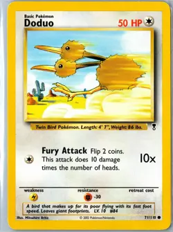 Doduo Legendary Collection 71/110 Common Heavily Played - Vintage Pokemon Card - Image 1