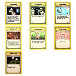 7 Card Vintage Trainers Pokemon TCG Collection - Mixed Sets - Image 1