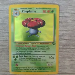 Pokemon TCG Vileplume 15/64 Jungle Holo Rare Unlimited English 80 HP 1999 - Image 2