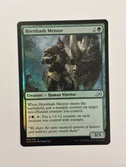 Hornbash Mentor Ikoria: Lair of Behemoths Foil Magic the Gathering MTG - Image 1