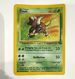 Pokemon TCG Pinsir 9/64 Jungle Holo Rare Holo English Unlimited 60 HP 1999 - Image 1