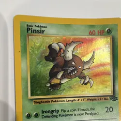 Pokemon TCG Pinsir 9/64 Jungle Holo Rare Holo English Unlimited 60 HP 1999 - Image 2